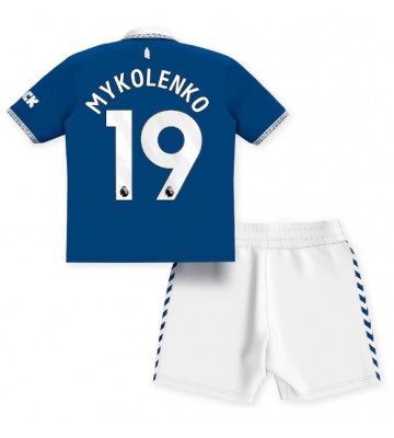 Everton Vitaliy Mykolenko #19 Replika Babytøj Hjemmebanesæt Børn 2023-24 Kortærmet (+ Korte bukser)